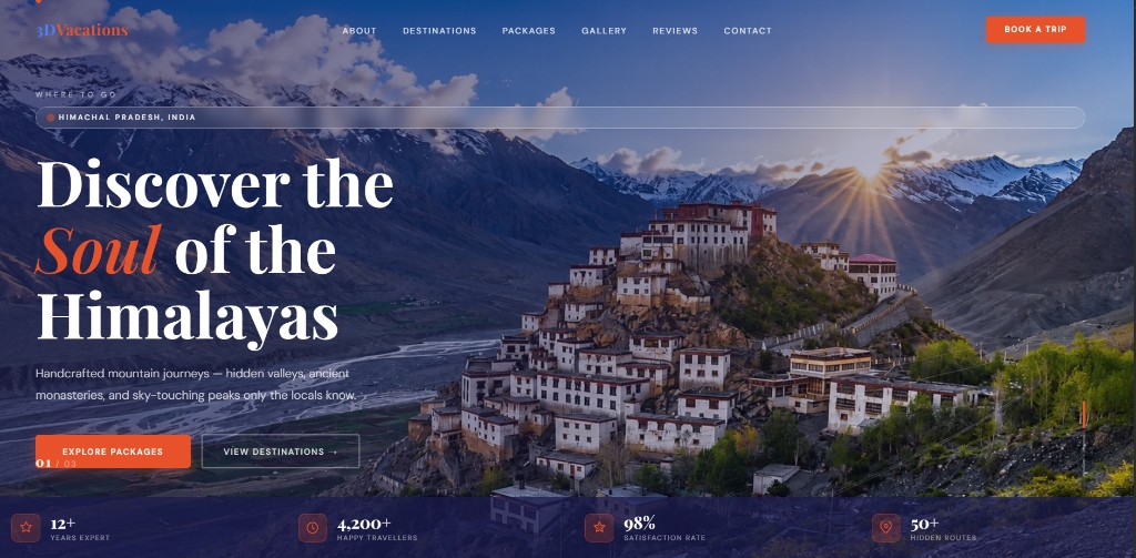 3D Vacations — Travel Platform